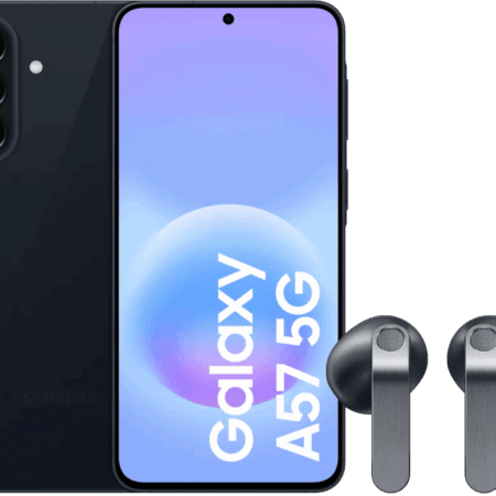 Samsung Galaxy A57 128GB Donkerblauw 5G + Samsung Galaxy Buds4 Zwart