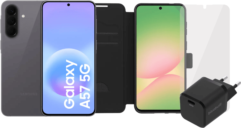 Samsung Galaxy A57 128GB Grijs 5G Enterprise Edition + Compleet Accessoirepakket