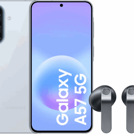 Samsung Galaxy A57 256GB Lichtblauw 5G + Samsung Galaxy Buds4 Zwart