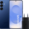 Samsung Galaxy S25 128GB Donkerblauw 5G + Samsung Oplader 25 Watt Zwart