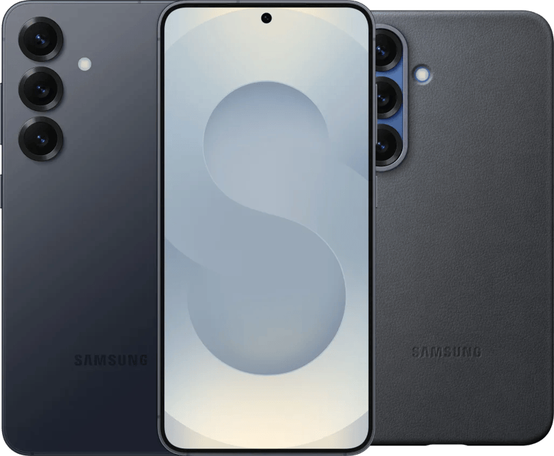 Samsung Galaxy S25 128GB Grijs 5G + Samsung Kindsuit Back Cover Zwart