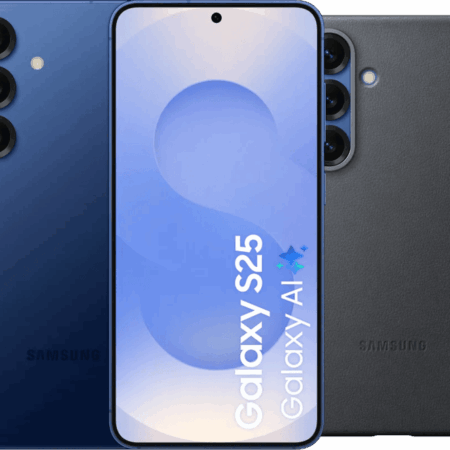 Samsung Galaxy S25 256GB Donkerblauw 5G + Samsung Kindsuit Back Cover Zwart