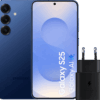 Samsung Galaxy S25 512GB Donkerblauw 5G + Samsung Oplader 25 Watt Zwart