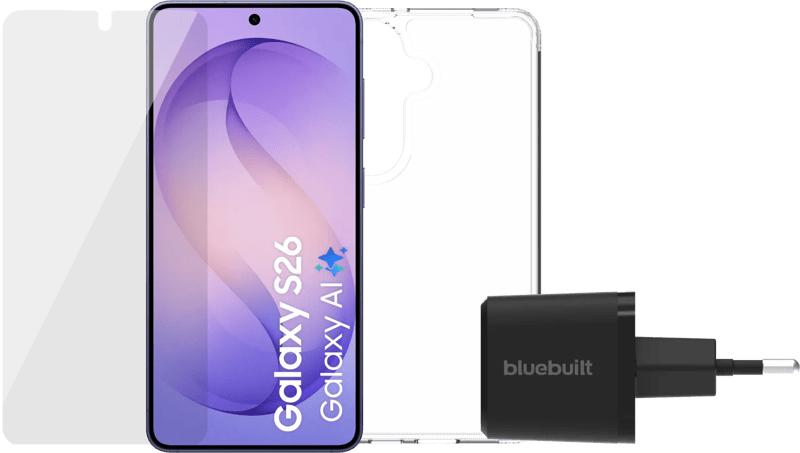 Samsung Galaxy S26 256GB Donkerblauw 5G + Compleet Accessoirepakket