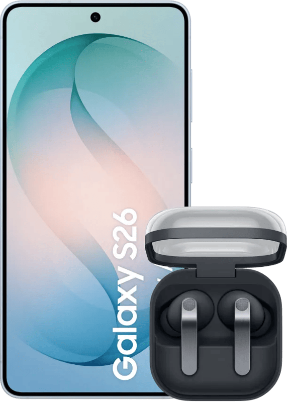 Samsung Galaxy S26 256GB Lichtblauw 5G + Samsung Galaxy Buds4 Pro Zwart