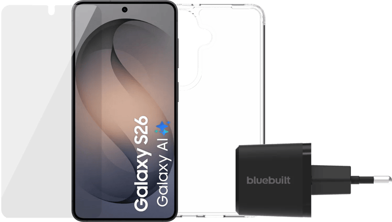Samsung Galaxy S26 256GB Zwart 5G + Compleet Accessoirepakket