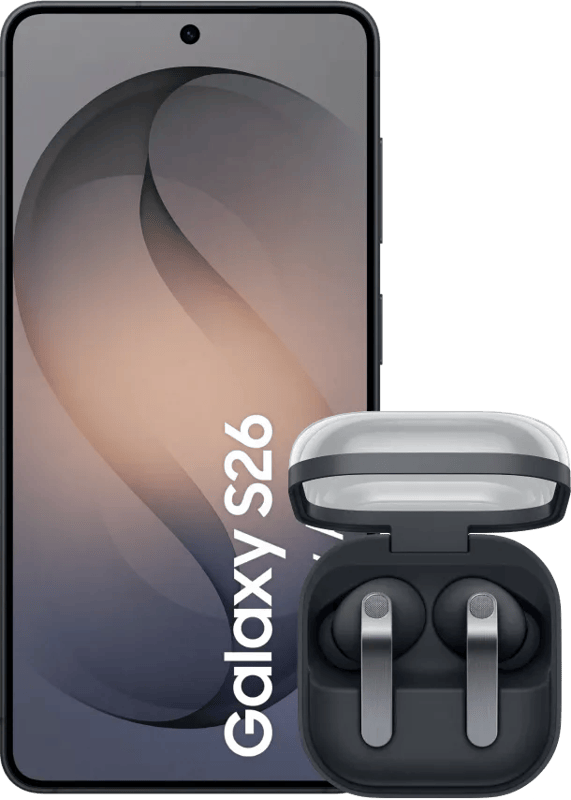 Samsung Galaxy S26 256GB Zwart 5G + Samsung Galaxy Buds4 Pro Zwart