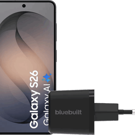 Samsung Galaxy S26 512GB Zwart 5G + BlueBuilt Oplader 65 Watt Zwart