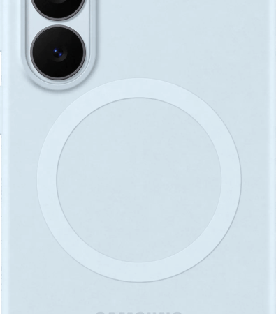 Samsung Galaxy S26 Siliconen Back Cover met Magneet Blauw