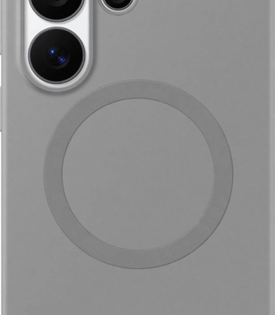 Samsung Galaxy S26 Ultra Siliconen Back Cover met Magneet Grijs
