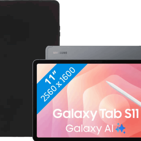 Samsung Galaxy Tab S11 11 inch 256GB Wifi Grijs + Book Case Zwart