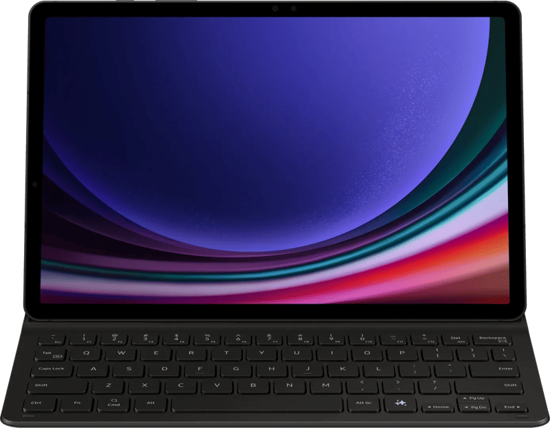 Samsung Galaxy Tab S9/S9 FE/S10 FE/S10 Lite Slim Toetsenbord Hoes QWERTY Zwart