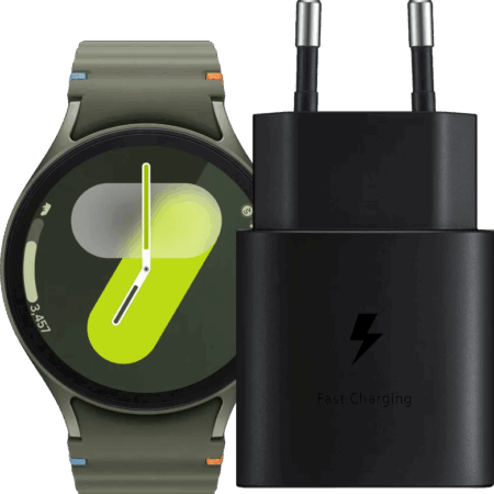 Samsung Galaxy Watch 7 4G Groen 44mm + Oplader 25W