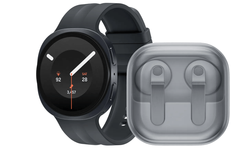 Samsung Galaxy Watch 9 Zwart 44mm + Samsung Galaxy Buds4 Wit