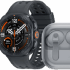 Samsung Galaxy Watch Ultra 2 5G Titanium Zwart 47mm + Samsung Galaxy Buds4 Pro Wit
