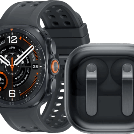 Samsung Galaxy Watch Ultra 2 5G Titanium Zwart 47mm + Samsung Galaxy Buds4 Pro Zwart
