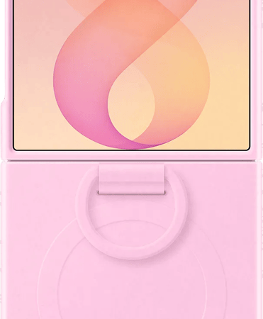 Samsung Galaxy Z Flip 8 Siliconen Back Cover met Magneet Roze
