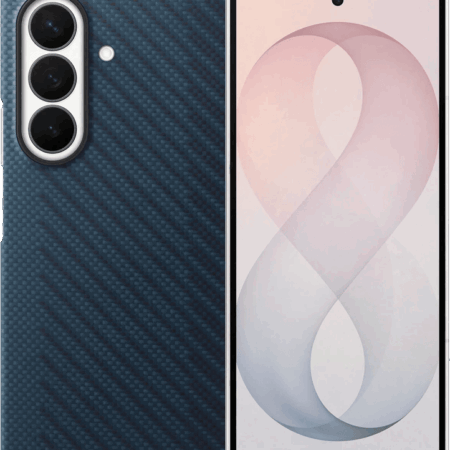 Samsung Galaxy Z Fold 8 Ultra Carbon Back Cover met Magneet Blauw