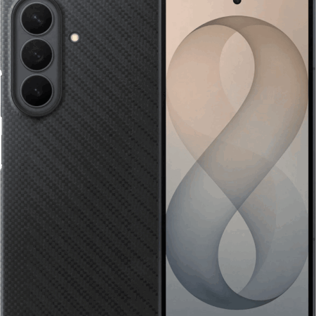 Samsung Galaxy Z Fold 8 Ultra Carbon Back Cover met Magneet Zwart