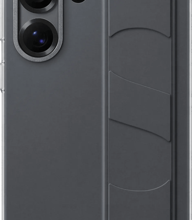 Samsung S25 Ultra Standing Grip Back Cover Zwart