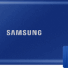 Samsung T7 Portable SSD 2TB Blauw + Samsung MicroSDXC T7 128GB 170MB/s