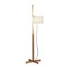 TMM Vloerlamp - Walnoot - Wit
