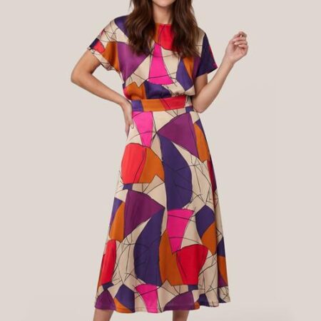 Scarlett Print Top Plum / Multi