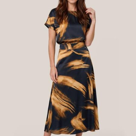 Scarlett Print Top Zwart / Goud
