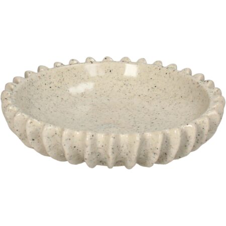 Schaal keramiek Beige 20x20x5.5cm | Kersten
