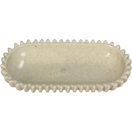Schaal keramiek Beige 26.5x12.5x4.5cm | Kersten