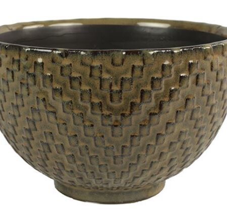Schaal ro Areta M grijs - L18B18H11CM