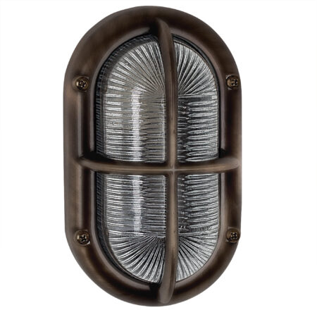 Scheepslamp Oculus Black-Brons
