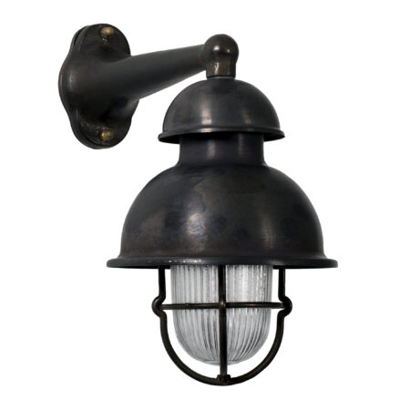 Scheepslamp Wharf Black Brons