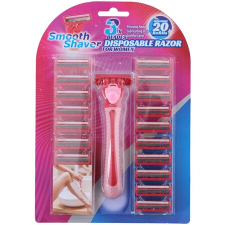 Scheermessenset 21-delig 3blades women | Lifetime touch of Beauty