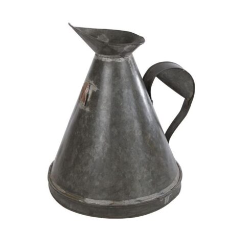 Schenkkan Jug L antiek zwart metaal 5ltr 30x27x32cm