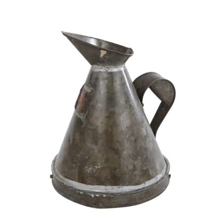 Schenkkan Jug S antiek zwart metaal 1ltr 15x17x22cm