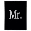 Schilderij 32x42cm Mr. print silver