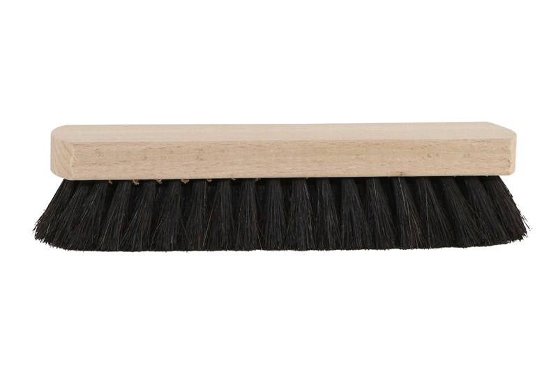 Schoen uitwrijfborstel haar 16 cm zwart | Luva