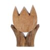 Sculptuur Tulp'' L naturel mango