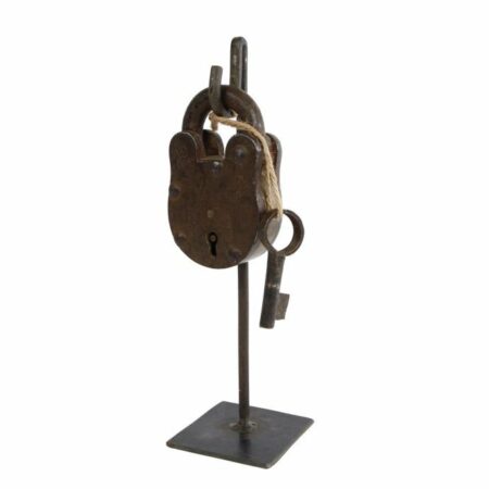 Sculptuur slot ass. kleuren metaal