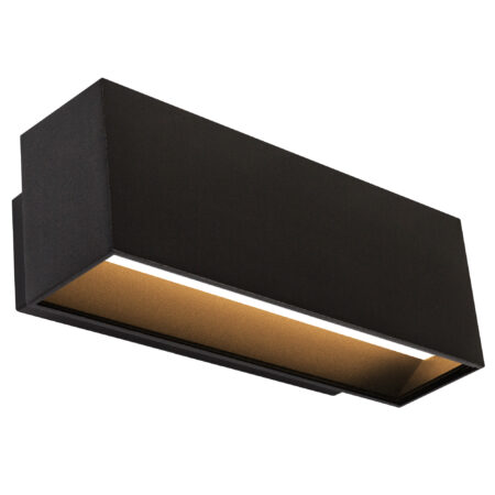 Segment Up en Down Muurlamp Zwart Medium