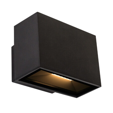 Segment Up en Down Muurlamp Zwart Small