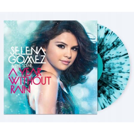 Selena Gomez & The Scene - A Year Without Rain (Blauw Met Zwarte Spetter Vinyl) (LP) | Fiftiesstore