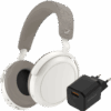 Sennheiser Momentum 4 Wireless Wit + BlueBuilt Quick Charge Oplader met Usb A Poort 18W