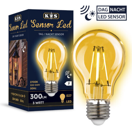 Sensor LED 3W Dag/Nacht