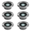 Set 6 Stuks Puck Grondspot Solar LED