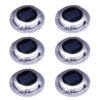 Set 6 Stuks Solar Decklight RVS