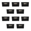 Set Axl inbouwspots 10 stuks zwart