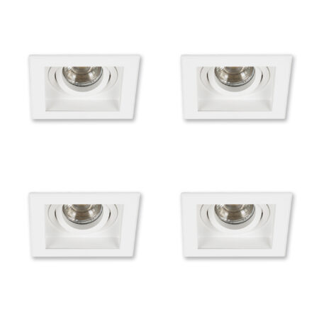 Set Axl inbouwspots 4 stuks wit