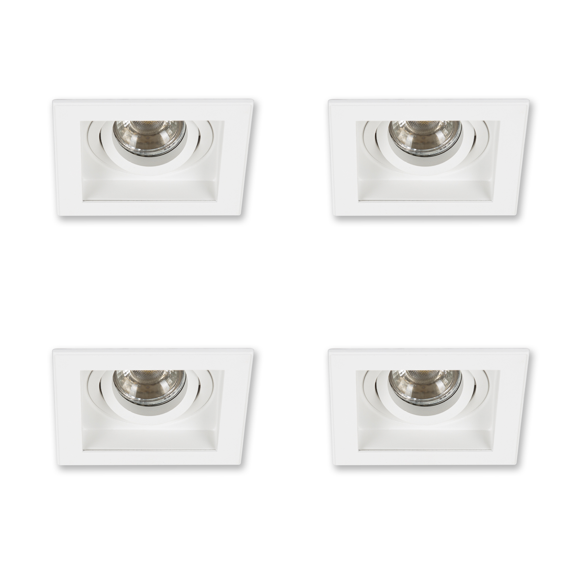 Set Axl inbouwspots 4 stuks wit